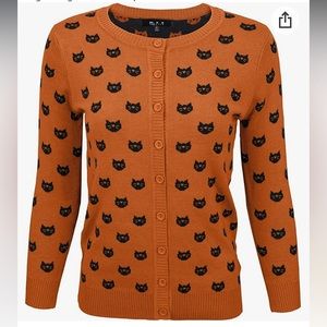 Halloween Cat Cardigan size S